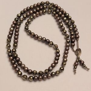 Chan Luu Iridescent Pearl and Bead Necklace